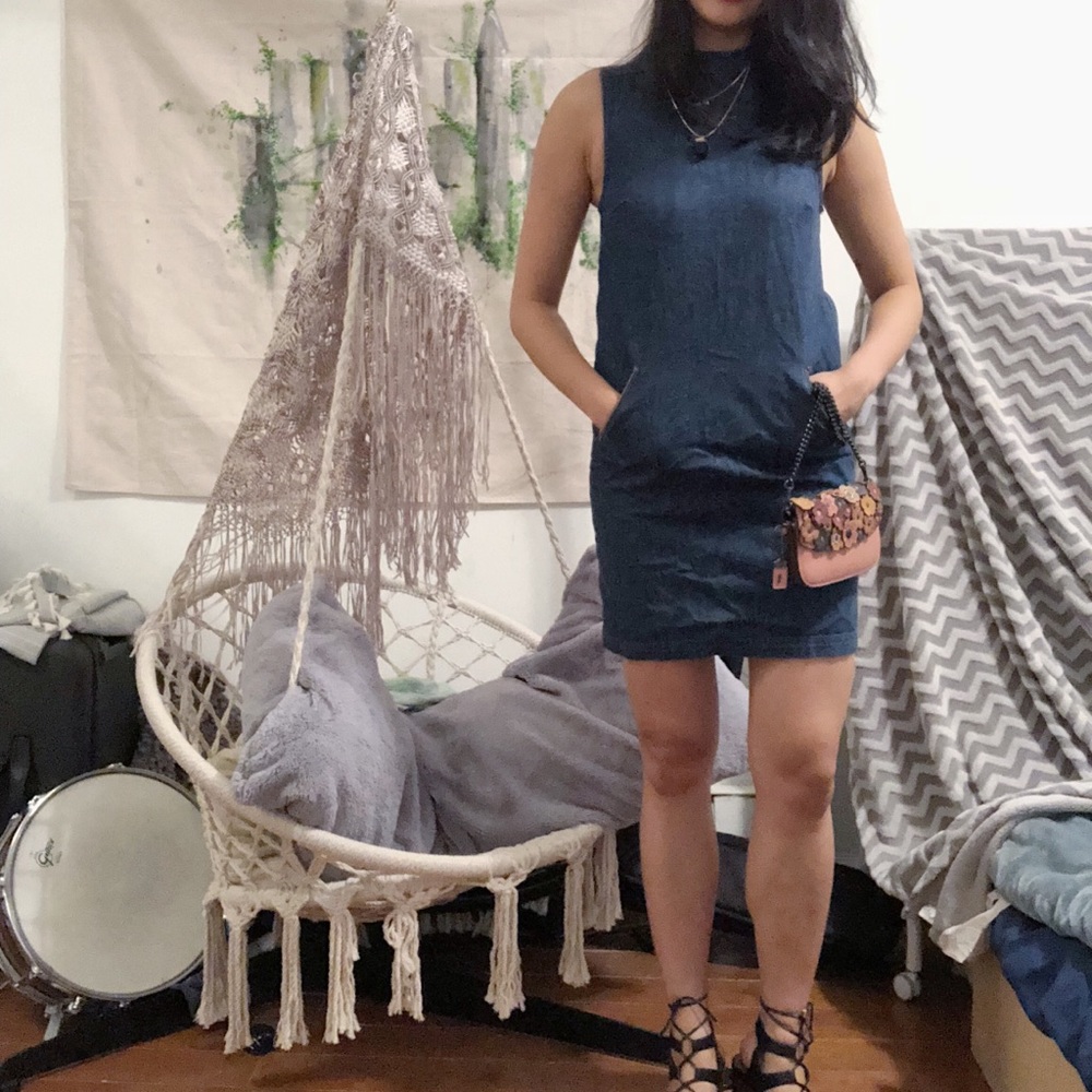Warehouse Denim Sleeveless Dress